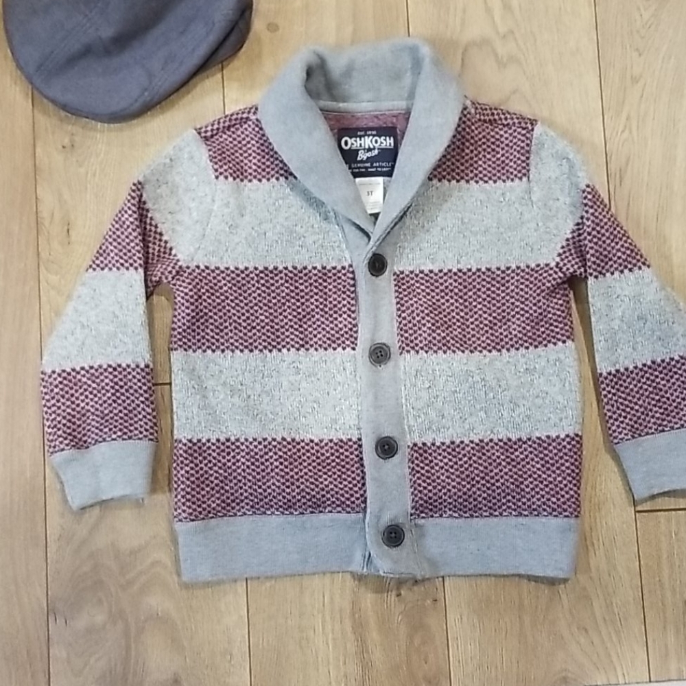 Oshkosh B'gosh Boys Striped Cardigan Sweater